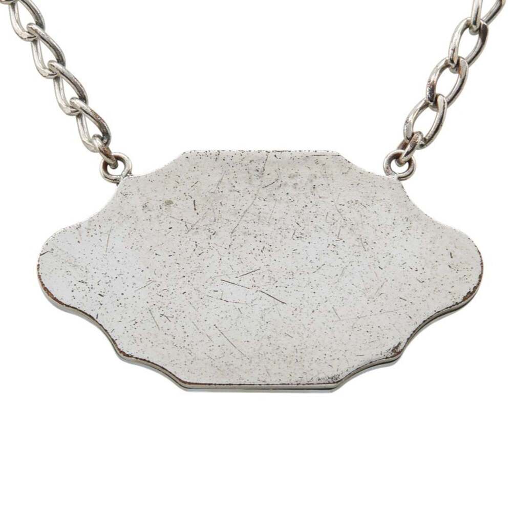 CHANEL Authentic Silver Logo Necklace - Picture 3 of 6